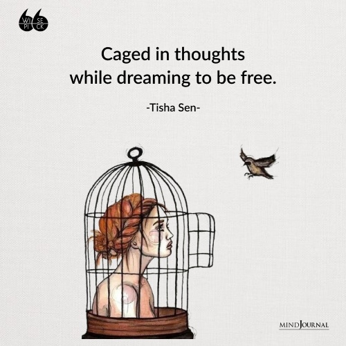 Tisha Sen caged in thoughts