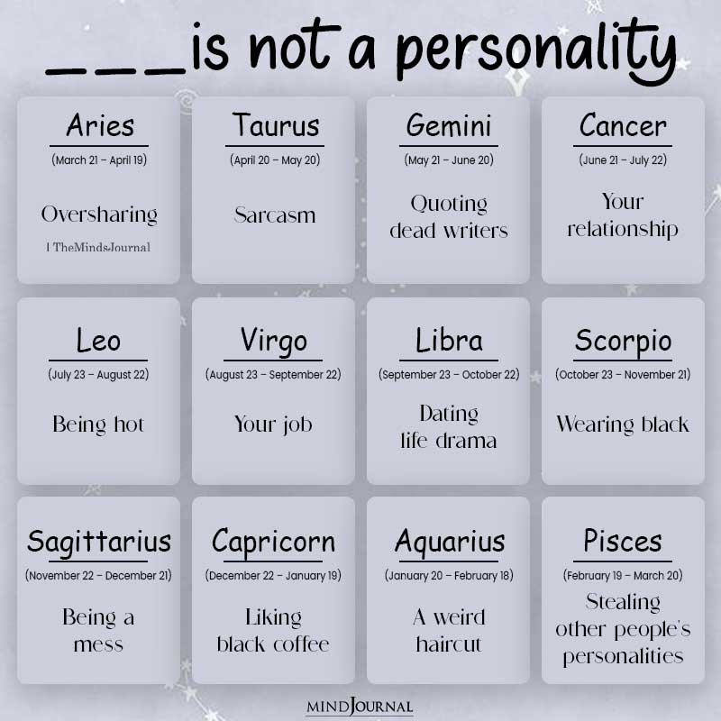 What They Consider To Be A 'personality'