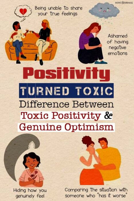 toxic positivity vs genuine optimism