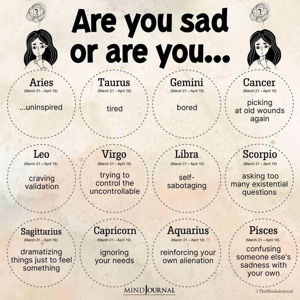 Are You Sad Or Is It Your Zodiac Trait?