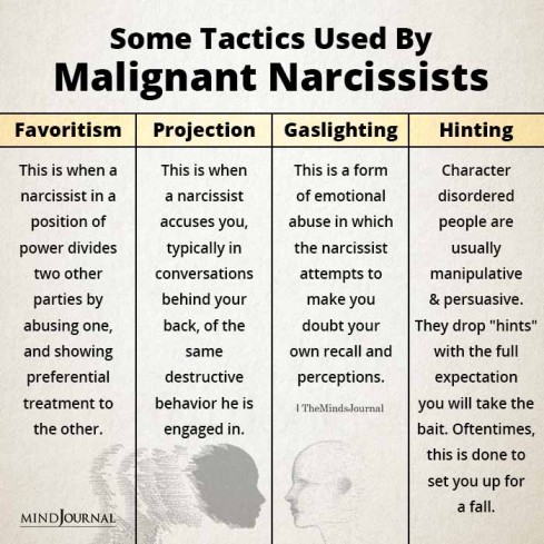 malignant narcissist traits