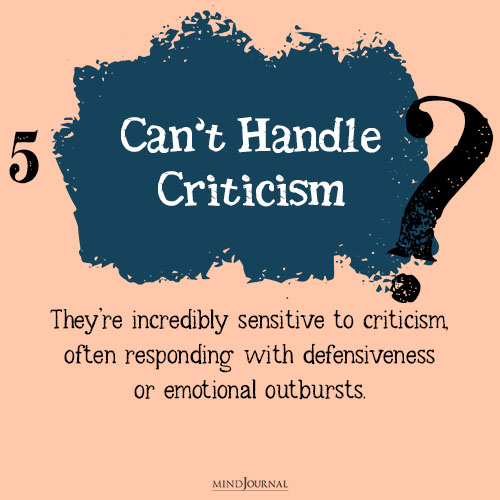 Cant Handle Criticism