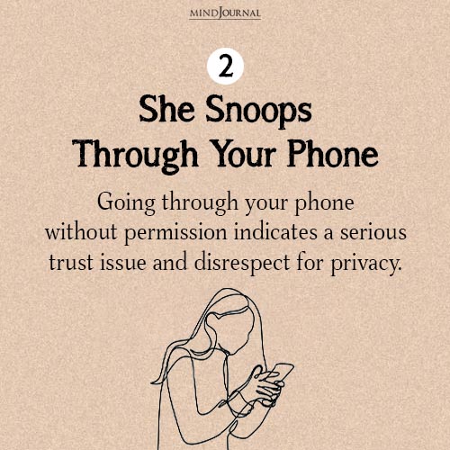 She Snoops Through Your Phone