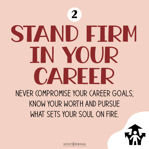 Stand Firm in Your Career