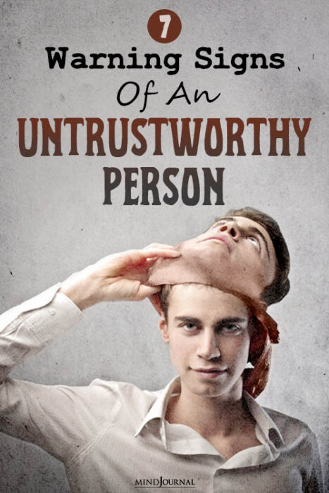 signs of an untrustworthy person