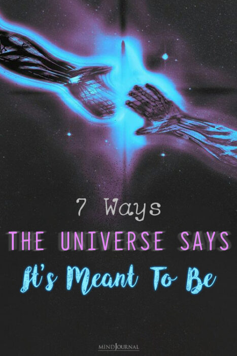 how do you know if the universe wants you to be with someone