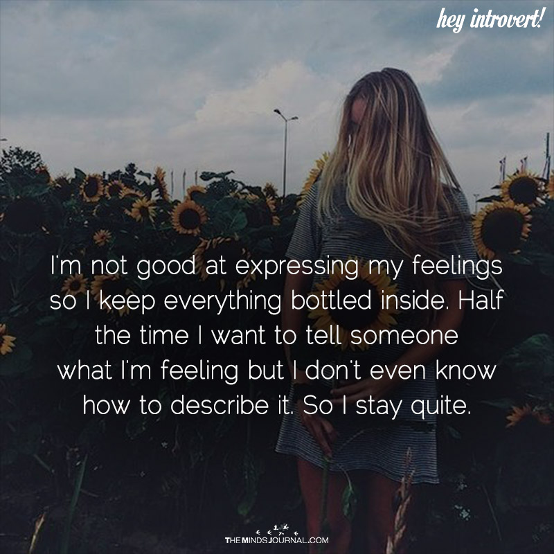 I’m Not Good At Expressing My Feelings