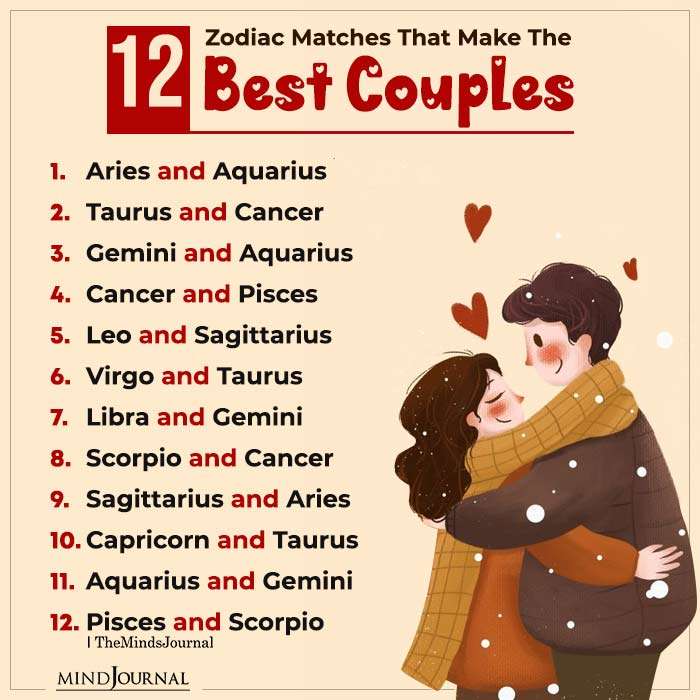 12 Zodiac Matches That Make The Best Couples