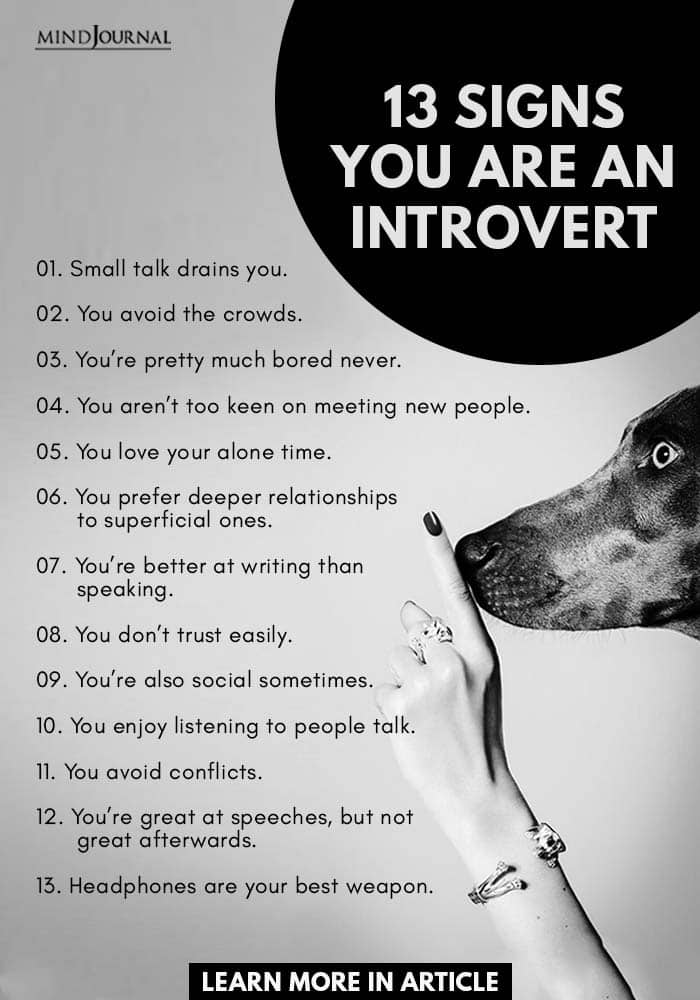 signs you are an introvert