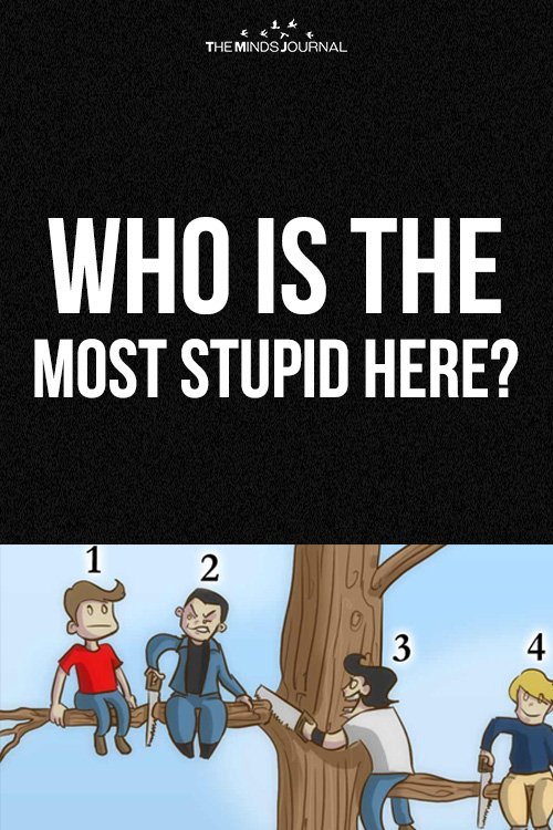 Who Is The Most Stupid Here: The Guy You Choose Will Say Something About Your Personality