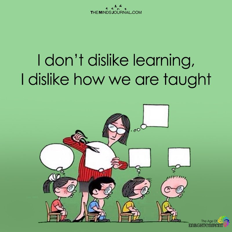 I Don’t Dislike Learning