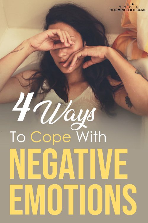 4 ways to cope with negative emotions pin