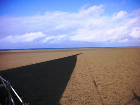 beach in the middle of the sea