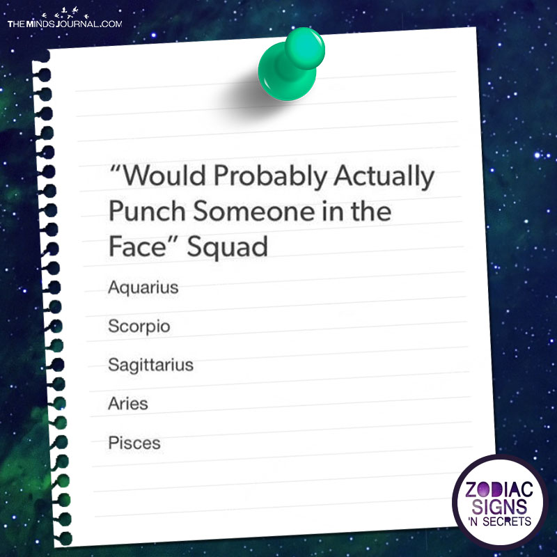 “Would Probably Actually Punch Someone In The Face” Squad