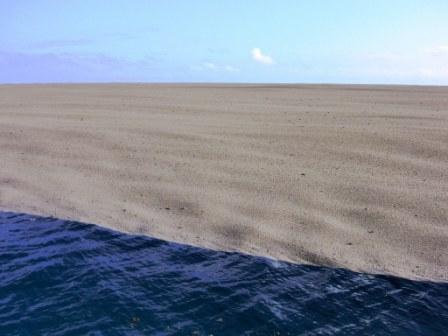 beach in the middle of sea