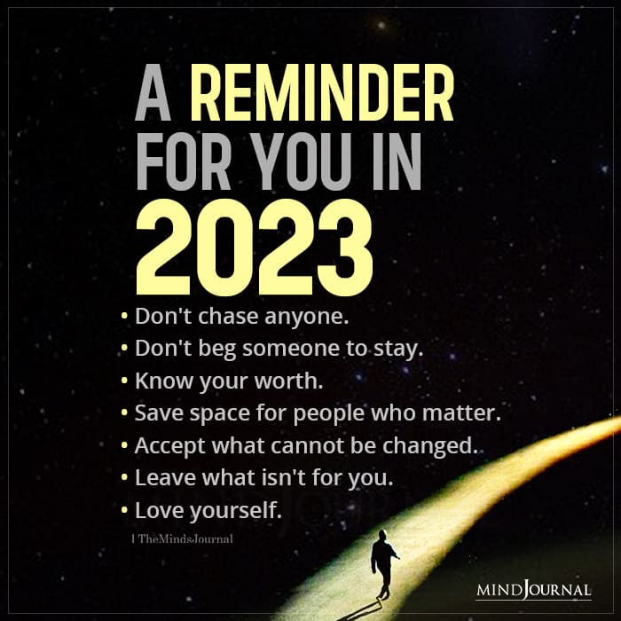 A Reminder For You In 2023