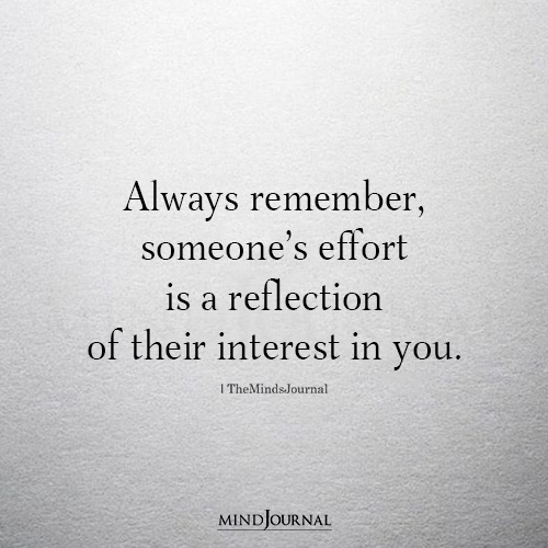 Always Remember Someone’s Effort