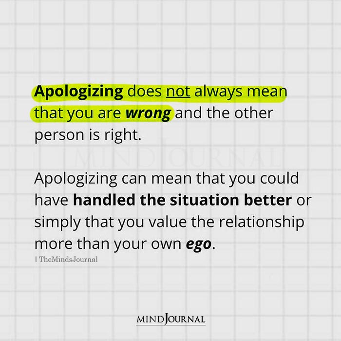 Manipulative apology