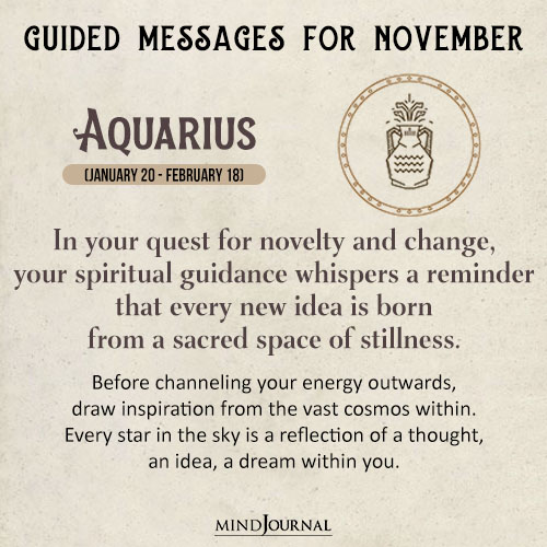 Aquarius In your quest for novelty