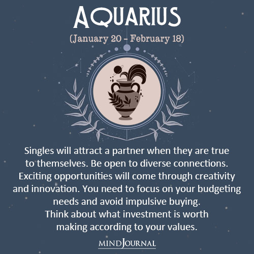 Aquarius Singles will attract a partner