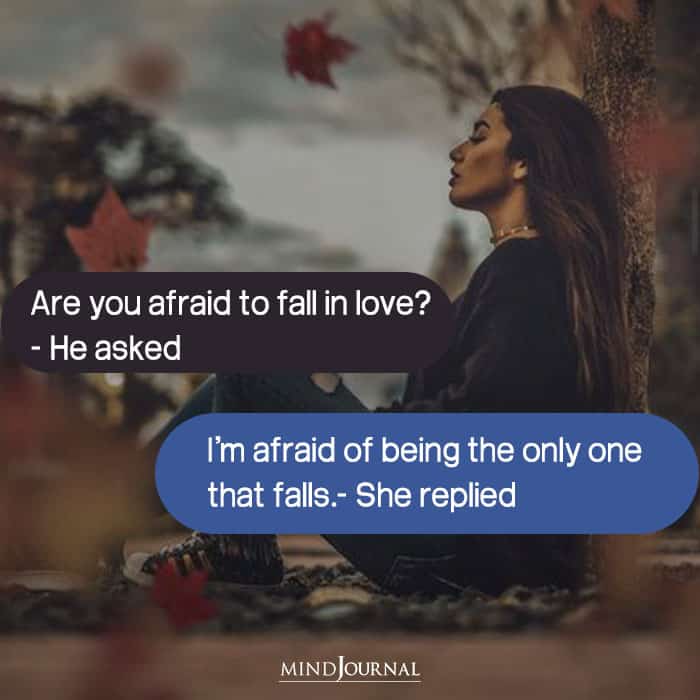 afraid of falling in love