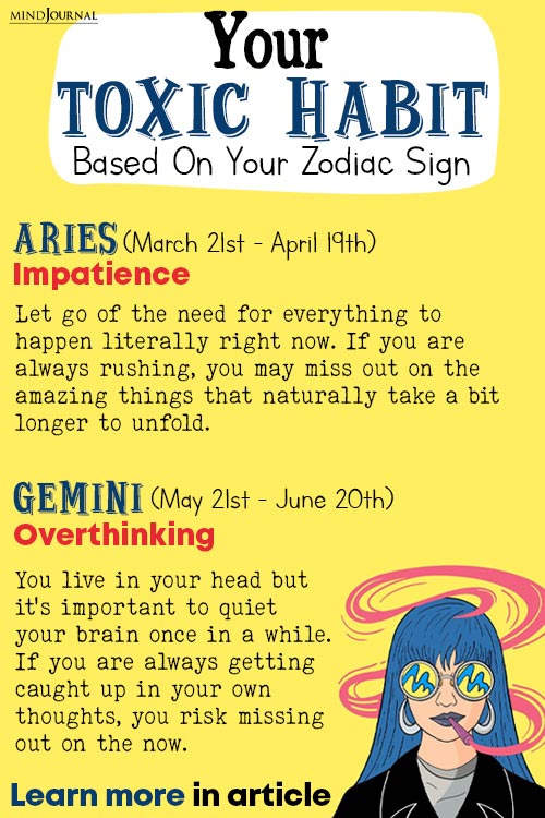 Bad Habit Of Zodiacs