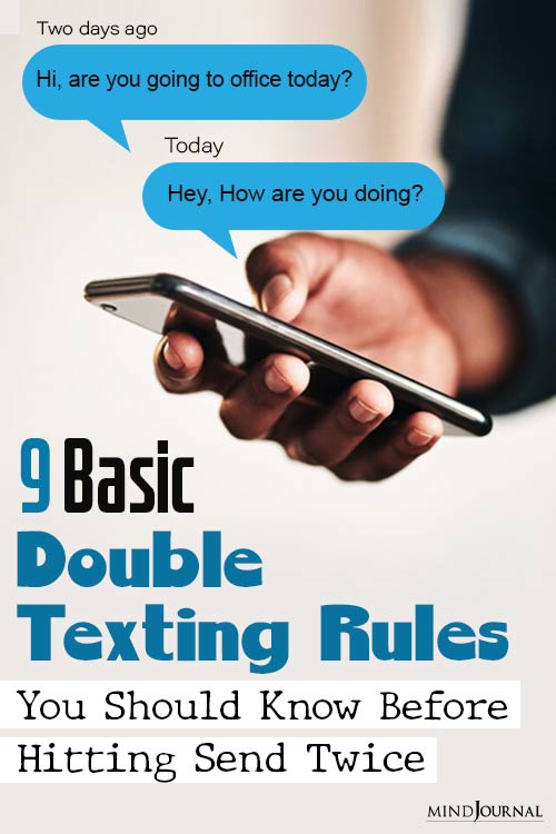 is it ok to double text