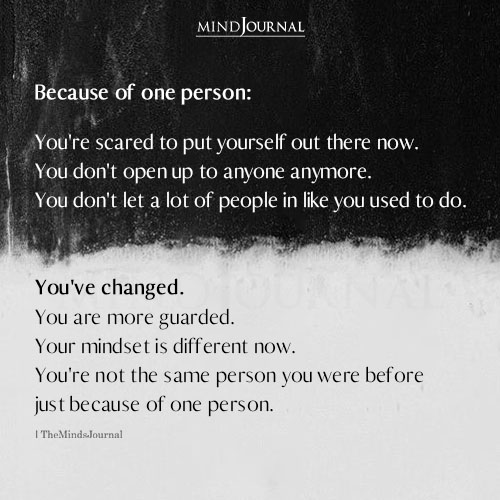 Because Of One Person