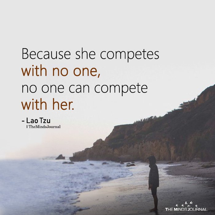 Because She Competes With No One