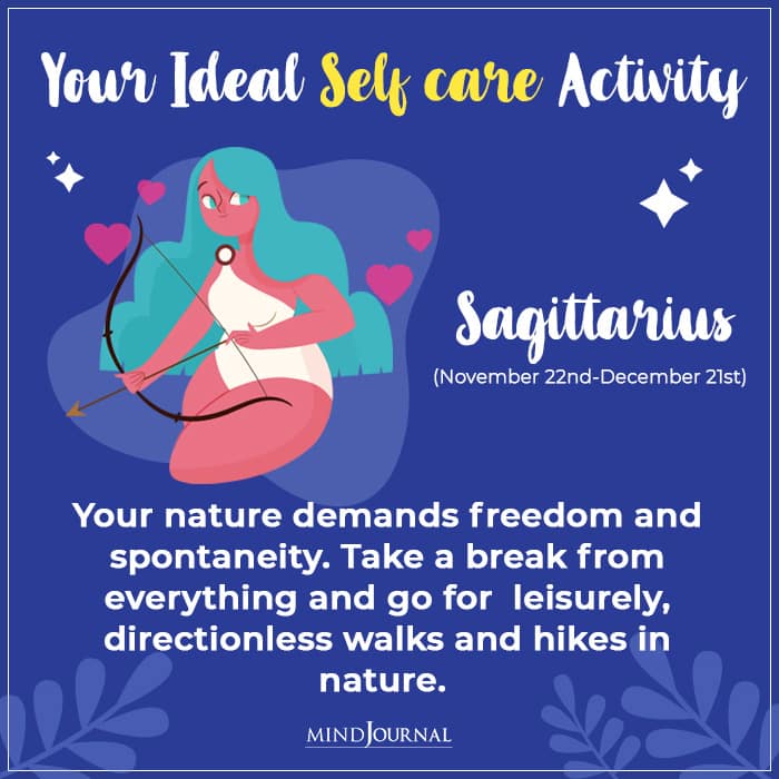 Best Self Care Idea sagittarius