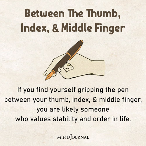 pen holding style personality test