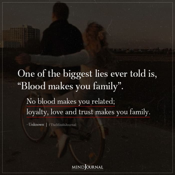 Blood Makes You Family