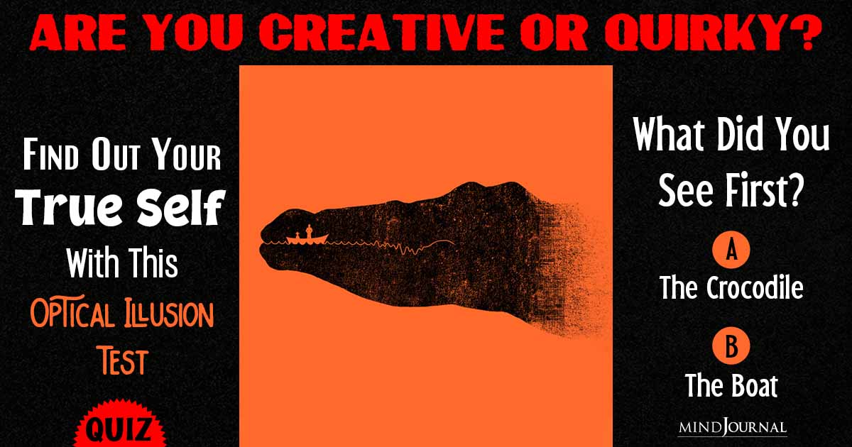 Are You Secretly Creative Or Quirkily Awesome? Find Out With This Mind-Blowing Crocodile Optical Illusion