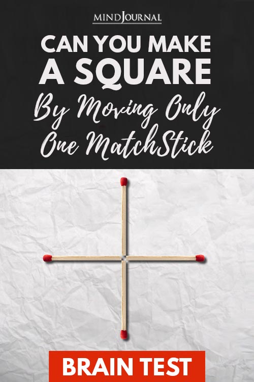 move one matchstick to make a square