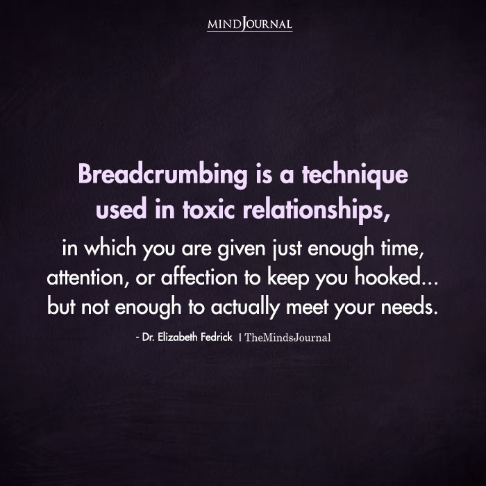 Breadcrumbing Meaning