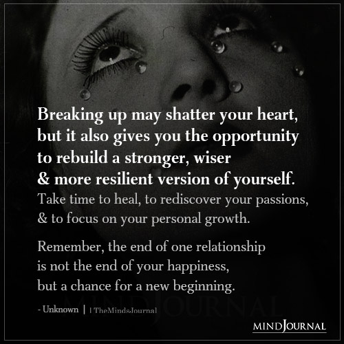 Breaking Up May Shatter Your Heart