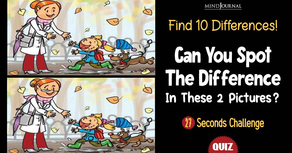 Can You Spot the Difference Between Two Pictures? Only A Few Can Find All The Differences In 27 Seconds