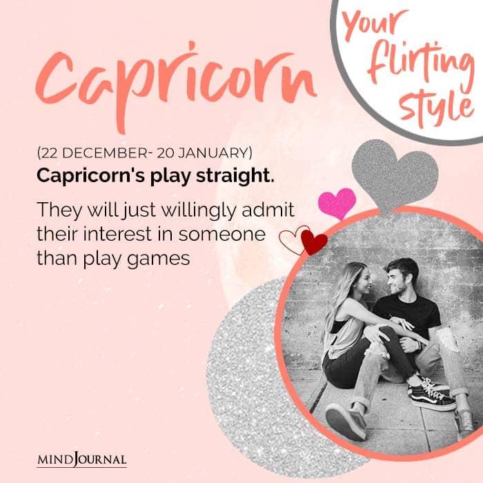 Capricorns play straight