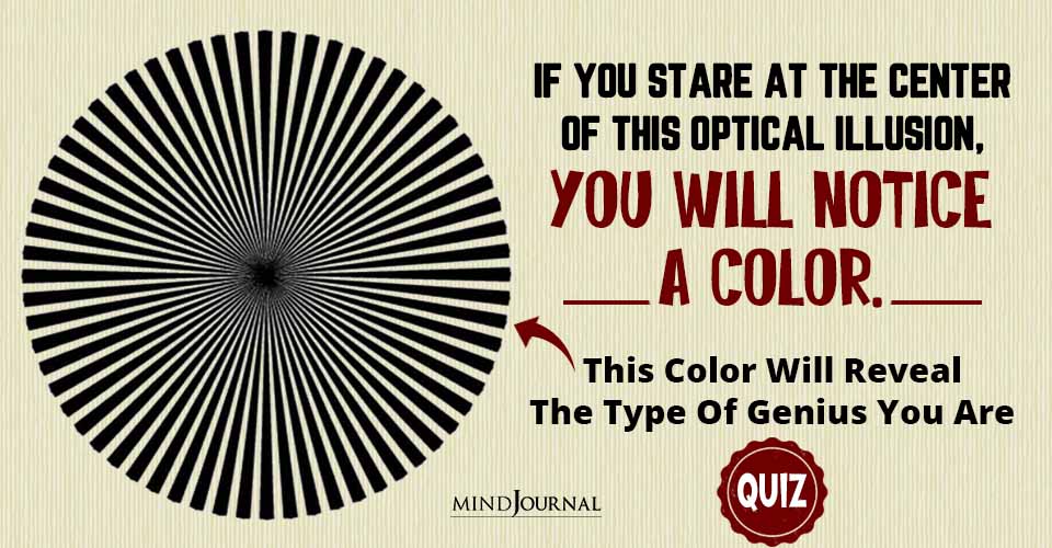 Center Optical Illusion Test: The Color You See Reveals What Kind Of Genius You Are