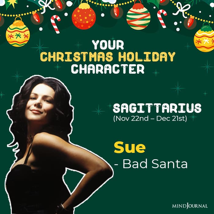 Christmas Holiday Character Zodiac Sign sagittarius