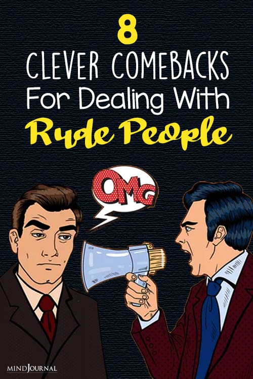 dealing with rude people