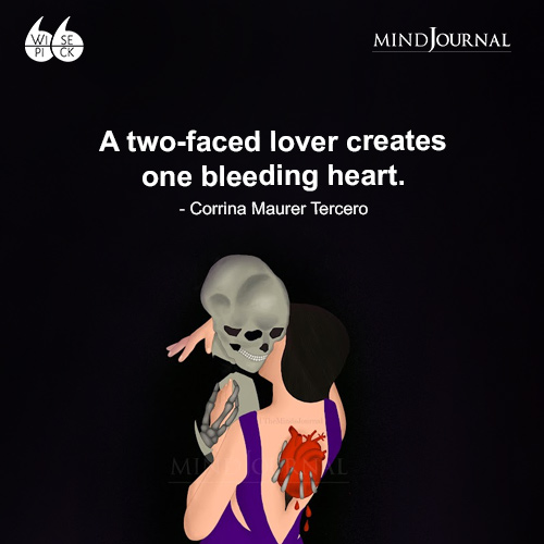 Corrina Maurer Tercero A two faced lover creates