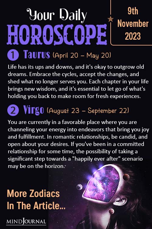 Your Daily Horoscope 9th November 2023 The Minds Journal
