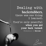 Dealing With Backstabbers