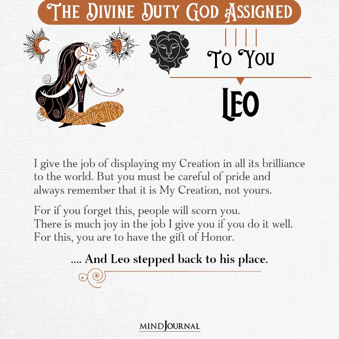 Divine Duty God Assigned To You Leo