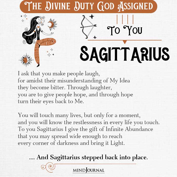 Divine Duty God Assigned To You Sagittarius