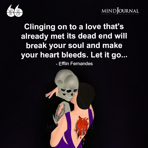 Efflin Fernandes Clinging on to a love