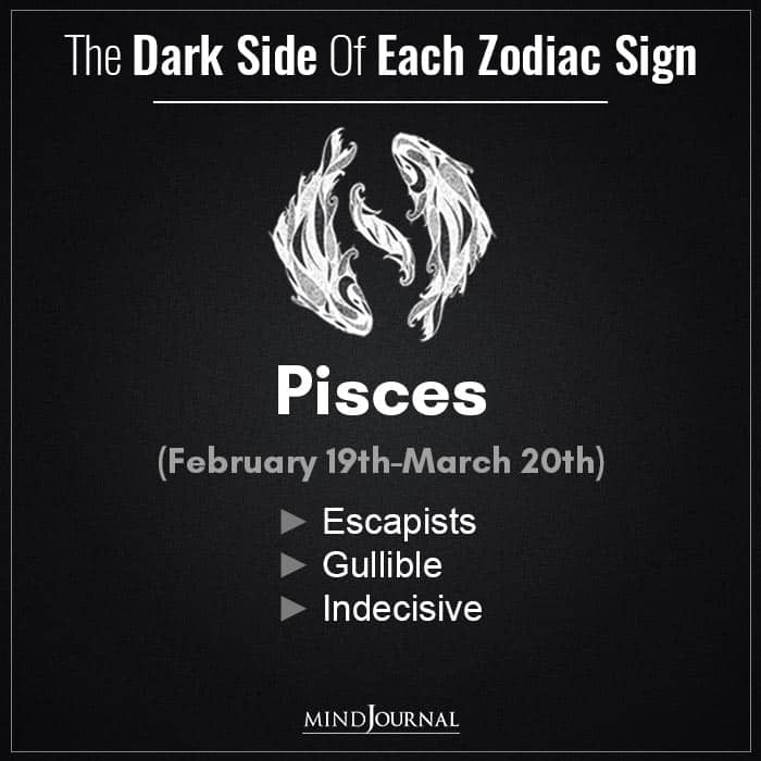 Dark Side of each Zodiac Sign