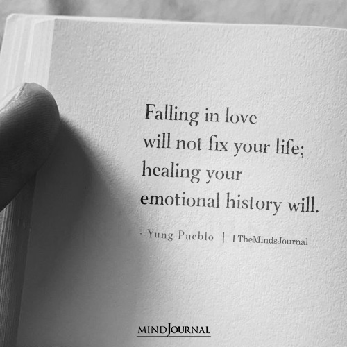 Falling In Love Will Not Fix Your Life