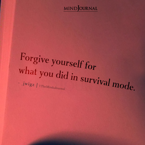 Forgive yourself